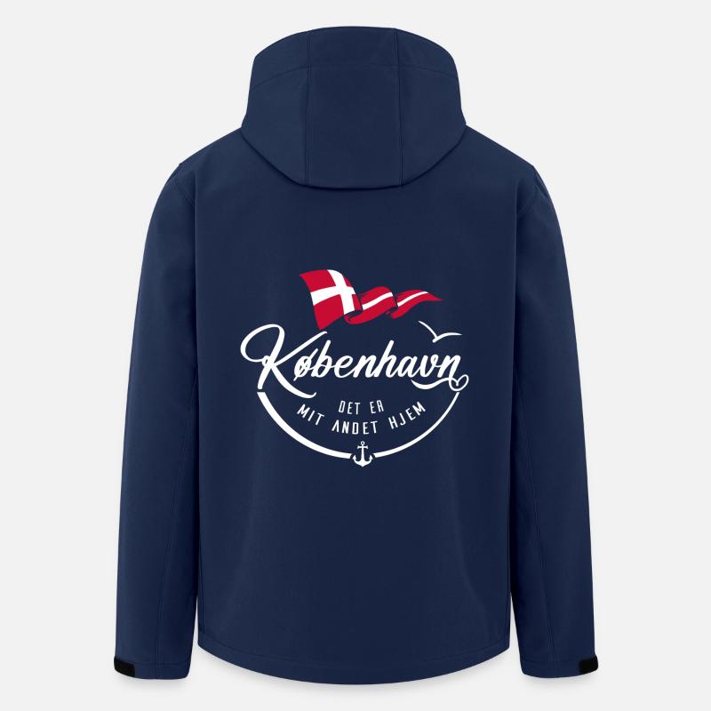 KOBENHAVN - Meine zweite Heimat - w - Recycelte Männer Softshell-Jacke von Stanley/Stella - Navy