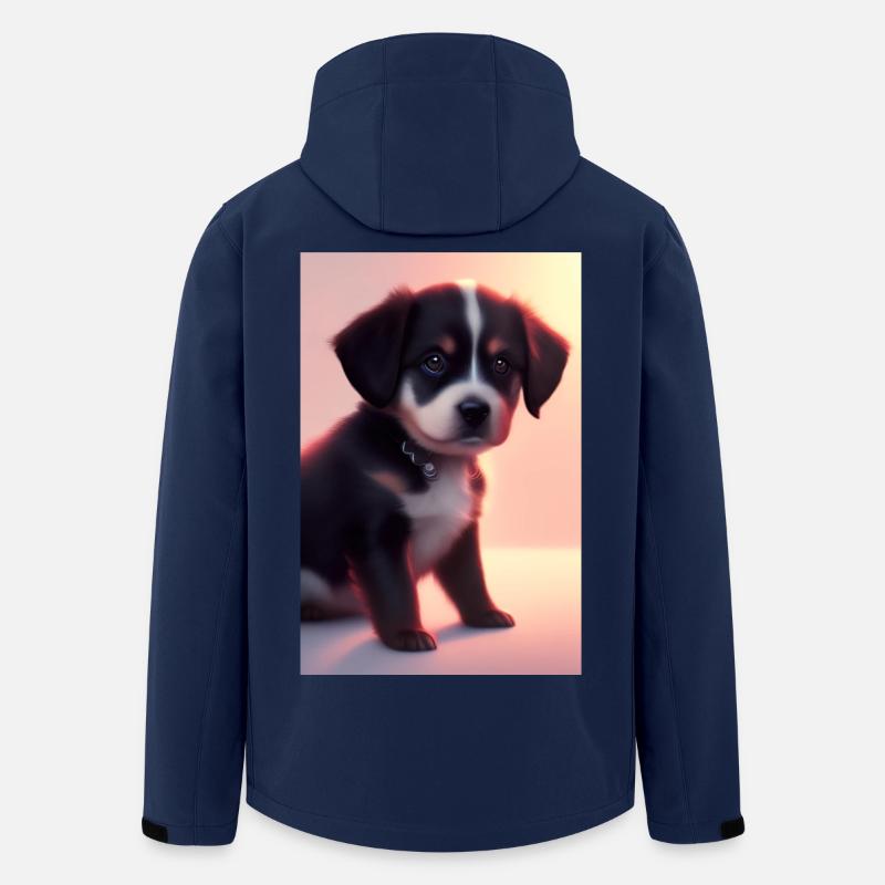 Bébé chien - Veste softshell homme en polyester recyclé Stanley/Stella - marine