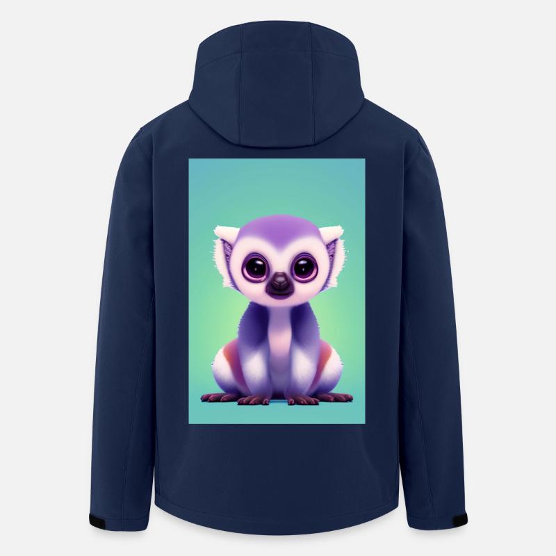 Lemur Affe - Recycelte Männer Softshell-Jacke von Stanley/Stella - Navy