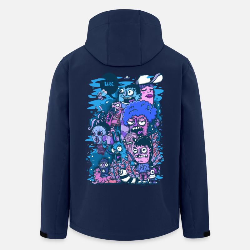 Blaues Projekt - Recycelte Männer Softshell-Jacke von Stanley/Stella - Navy