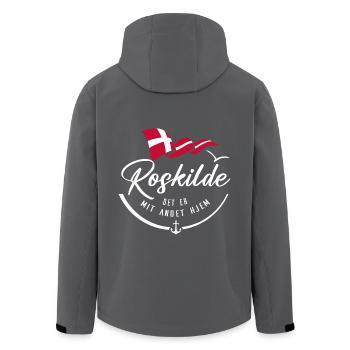 ROSKILDE - My second home - w - Men’s Recycled Softshell Jacket by Stanley/Stella - anthracite - Back - AI Model Male 185 light (185cm)