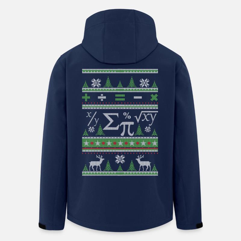 Mathématiciens laid de Noël - Veste softshell homme en polyester recyclé Stanley/Stella - marine