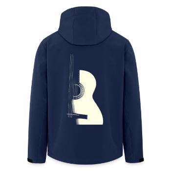 GUITAR - Recycelte Männer Softshell-Jacke von Stanley/Stella - Navy - Hinten - AI Model Male 185 light (185cm)