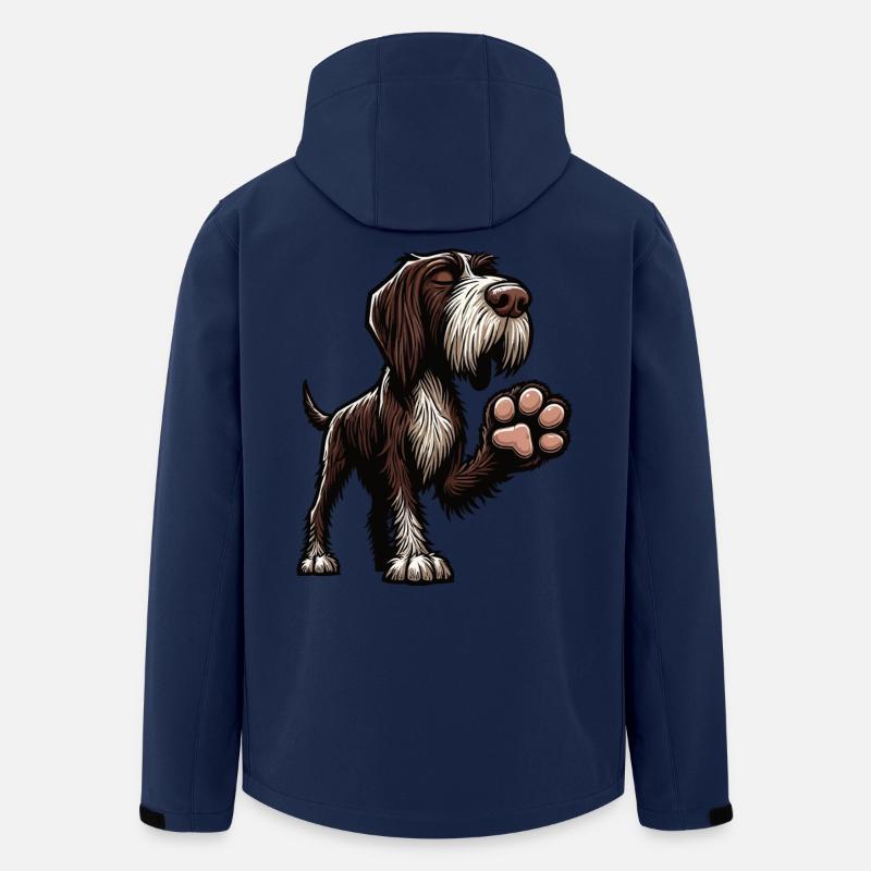 German Wirehaired German Wirehaired Owner - Men’s Recycled Softshell Jacket by Stanley/Stella - navy