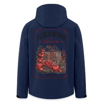 Ill Be In My Office Organic Gardening - Men’s Recycled Softshell Jacket by Stanley/Stella - navy - Back - AI Model Male 185 light (185cm)