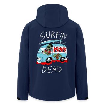 kombi zombie - Recycelte Männer Softshell-Jacke von Stanley/Stella - Navy - Hinten - AI Model Male 185 light (185cm)