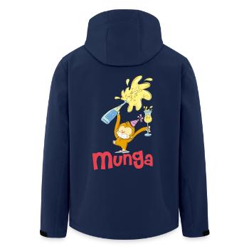 Munga Festa - Men’s Recycled Softshell Jacket by Stanley/Stella - navy - Back - AI Model Male 185 light (185cm)
