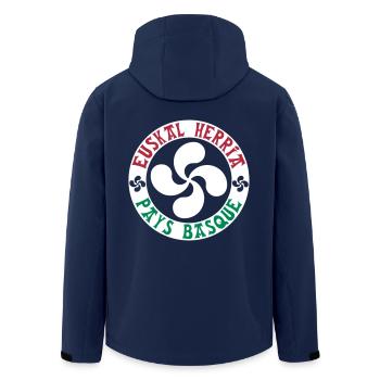 euskal herria - pays basque 18 - Veste softshell homme en polyester recyclé Stanley/Stella - marine - Dos - AI Model Male 185 light (185cm)