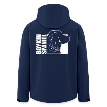 Boykin Spaniel Profile Dog Dog Wilsigns - Men’s Recycled Softshell Jacket by Stanley/Stella - navy - Back - AI Model Male 185 light (185cm)