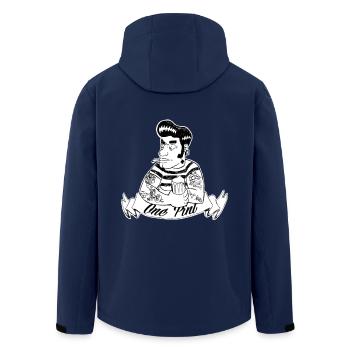 tatoo one pint - Veste softshell homme en polyester recyclé Stanley/Stella - marine - Dos - AI Model Male 185 light (185cm)