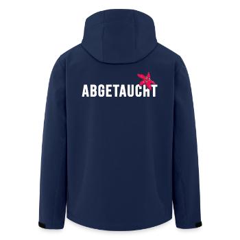 tauchen Taucher abgetaucht apnoe Tauchschule - Recycelte Männer Softshell-Jacke von Stanley/Stella - Navy - Hinten - AI Model Male 185 light (185cm)