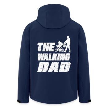 The Walking dad - Men’s Recycled Softshell Jacket by Stanley/Stella - navy - Back - AI Model Male 185 light (185cm)