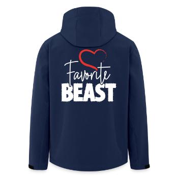 Favorite Beast - Recycelte Männer Softshell-Jacke von Stanley/Stella - Navy - Hinten - AI Model Male 185 light (185cm)