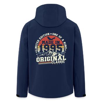 1995 Jahrgang Geburtstag Vintage Retro Geschenk - Recycelte Männer Softshell-Jacke von Stanley/Stella - Navy - Hinten - AI Model Male 185 light (185cm)