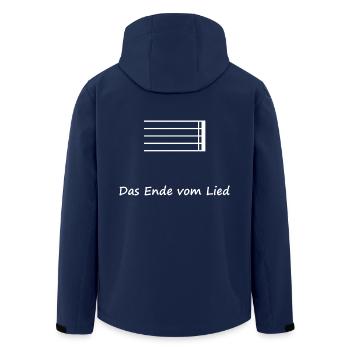 Das Ende vom Lied - Das musikalisches Finale - Recycelte Männer Softshell-Jacke von Stanley/Stella - Navy - Hinten - AI Model Male 185 light (185cm)