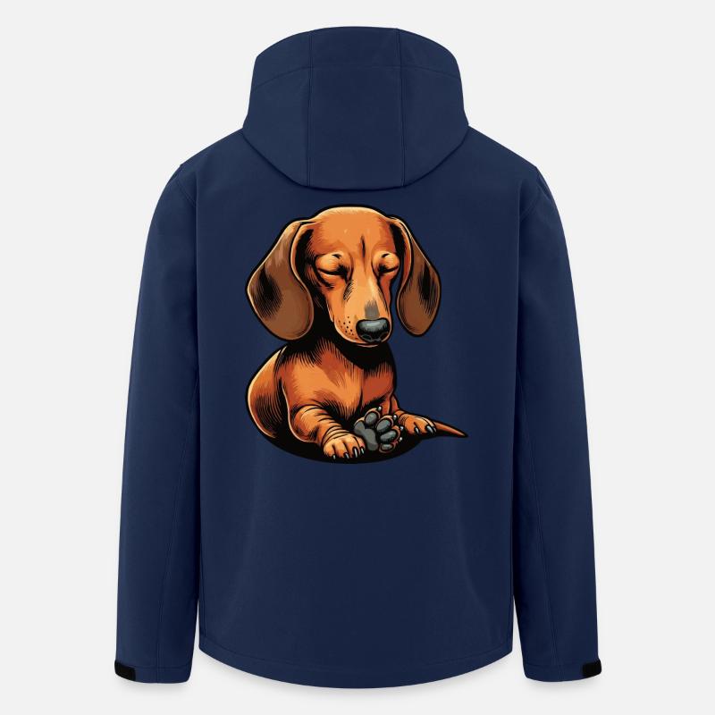 Dackel Dackelbesitzer Dackelliebhaber Dachshund - Recycelte Männer Softshell-Jacke von Stanley/Stella - Navy