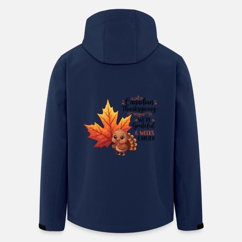 Grateful Canadian - Recycelte Männer Softshell-Jacke von Stanley/Stella - Navy