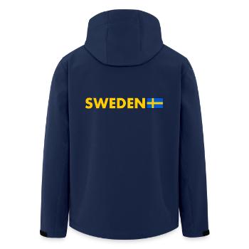 Suède - Veste softshell homme en polyester recyclé Stanley/Stella - marine - Dos - AI Model Male 185 light (185cm)