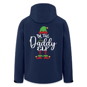 Daddy Elf Cute Funny Matching Christmas Costume - Men’s Recycled Softshell Jacket by Stanley/Stella - navy - Back - AI Model Male 185 light (185cm)
