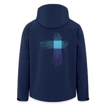 Technicien en électronique Informaticien Cadeau - Veste softshell homme en polyester recyclé Stanley/Stella - marine - Dos - AI Model Male 185 light (185cm)