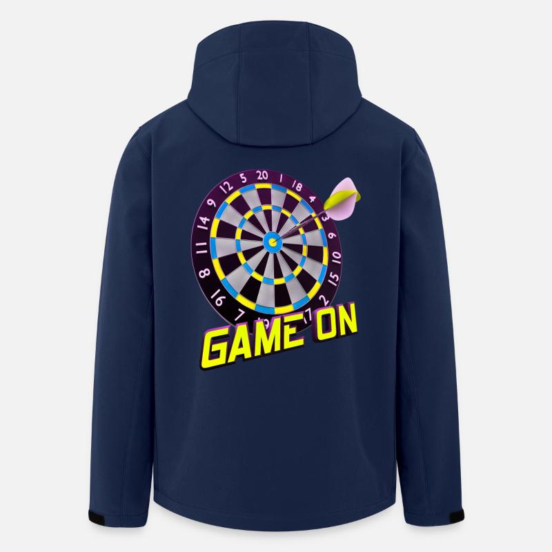 Dartbrettspiel Ein - Gelb - Recycelte Männer Softshell-Jacke von Stanley/Stella - Navy