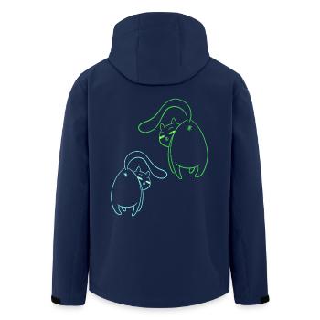 Chats, Chat, Animaux domestiques, Enfants, Animaux de compagnie, Chatons - Veste softshell homme en polyester recyclé Stanley/Stella - marine - Dos - AI Model Male 185 light (185cm)