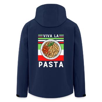 Vives les Pâtes Italiennes - Veste softshell homme en polyester recyclé Stanley/Stella - marine - Dos - AI Model Male 185 light (185cm)