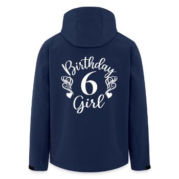 6ème anniversaire fille, 6 ans cadeau pour les enfants - Veste softshell homme en polyester recyclé Stanley/Stella - marine - Dos - AI Model Male 185 light (185cm)