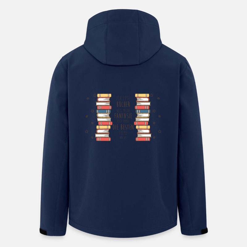 Bücher - Fantasie - Recycelte Männer Softshell-Jacke von Stanley/Stella - Navy