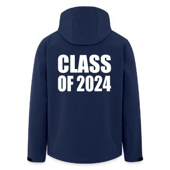 Class of 2024 - Men’s Recycled Softshell Jacket by Stanley/Stella - navy - Back - AI Model Male 185 light (185cm)
