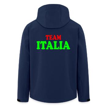 Team italia - Men’s Recycled Softshell Jacket by Stanley/Stella - navy - Back - AI Model Male 185 light (185cm)