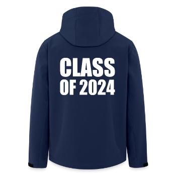 Class of 2024 - Men’s Recycled Softshell Jacket by Stanley/Stella - navy - Back - AI Model Male 185 light (185cm)