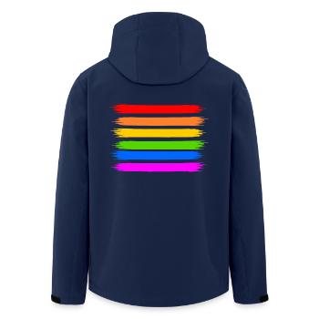 Lgbt - Veste softshell homme en polyester recyclé Stanley/Stella - marine - Dos - AI Model Male 185 light (185cm)