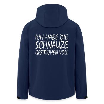 ich habe die schnauze gestrichen voll - Recycelte Männer Softshell-Jacke von Stanley/Stella - Navy - Hinten - AI Model Male 185 light (185cm)