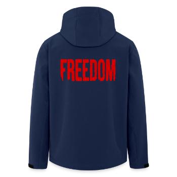 Freedom - Recycelte Männer Softshell-Jacke von Stanley/Stella - Navy - Hinten - AI Model Male 185 light (185cm)