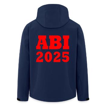 Abi 2025 - Recycelte Männer Softshell-Jacke von Stanley/Stella - Navy - Hinten - AI Model Male 185 light (185cm)