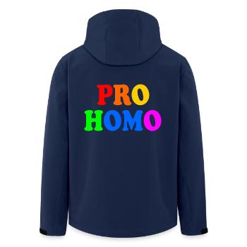 Pro homo - Veste softshell homme en polyester recyclé Stanley/Stella - marine - Dos - AI Model Male 185 light (185cm)