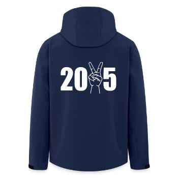 2025 - Recycelte Männer Softshell-Jacke von Stanley/Stella - Navy - Hinten - AI Model Male 185 light (185cm)
