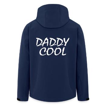 Daddy cool - Men’s Recycled Softshell Jacket by Stanley/Stella - navy - Back - AI Model Male 185 light (185cm)
