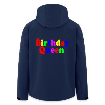 Birthday queen - Men’s Recycled Softshell Jacket by Stanley/Stella - navy - Back - AI Model Male 185 light (185cm)