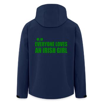 Everyone loves an irish girl - Recycelte Männer Softshell-Jacke von Stanley/Stella - Navy - Hinten - AI Model Male 185 light (185cm)