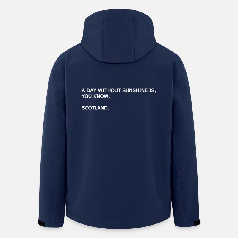 Un jour sans soleil est, vous le savez, l'Ecosse. - Veste softshell homme en polyester recyclé Stanley/Stella - marine