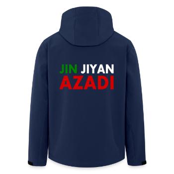 jin jiyan azadi women life freedom - Recycelte Männer Softshell-Jacke von Stanley/Stella - Navy - Hinten - AI Model Male 185 light (185cm)