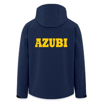 Azubi - Recycelte Männer Softshell-Jacke von Stanley/Stella - Navy - Hinten - AI Model Male 185 light (185cm)