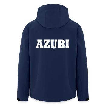 Azubi - Recycelte Männer Softshell-Jacke von Stanley/Stella - Navy - Hinten - AI Model Male 185 light (185cm)