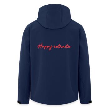 RETRAITE. RETRAITE. RETRAITEE. RETRAITE - Veste softshell homme en polyester recyclé Stanley/Stella - marine - Dos - AI Model Male 185 light (185cm)