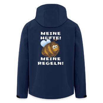 Dicke Hummel Hummelhüfte - Recycelte Männer Softshell-Jacke von Stanley/Stella - Navy - Hinten - AI Model Male 185 light (185cm)