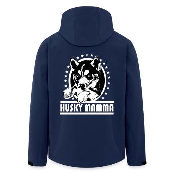 maman Husky - Veste softshell homme en polyester recyclé Stanley/Stella - marine - Dos - AI Model Male 185 light (185cm)