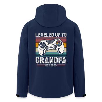 Ascended to Grandpa 2025 - Men’s Recycled Softshell Jacket by Stanley/Stella - navy - Back - AI Model Male 185 light (185cm)