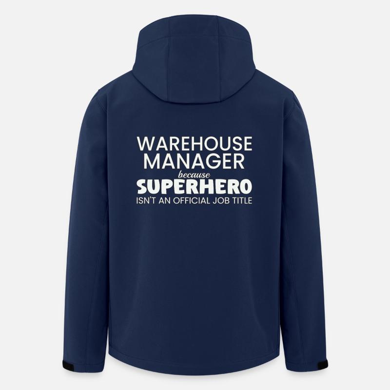 Warehouse Manager Superhero - Recycelte Männer Softshell-Jacke von Stanley/Stella - Navy